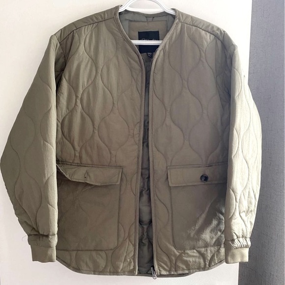 Olive Green Bomber Jacket - Picture 1 of 3